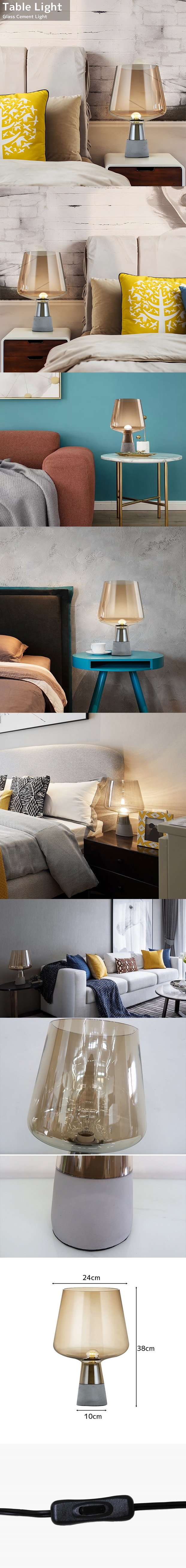 テーブルランプ デスクライト おしゃれ 北欧 明るい 間接照明 LED デザイナーズ照明 北欧照明 寝室 モダン リビング ガラス製 DL-24GY